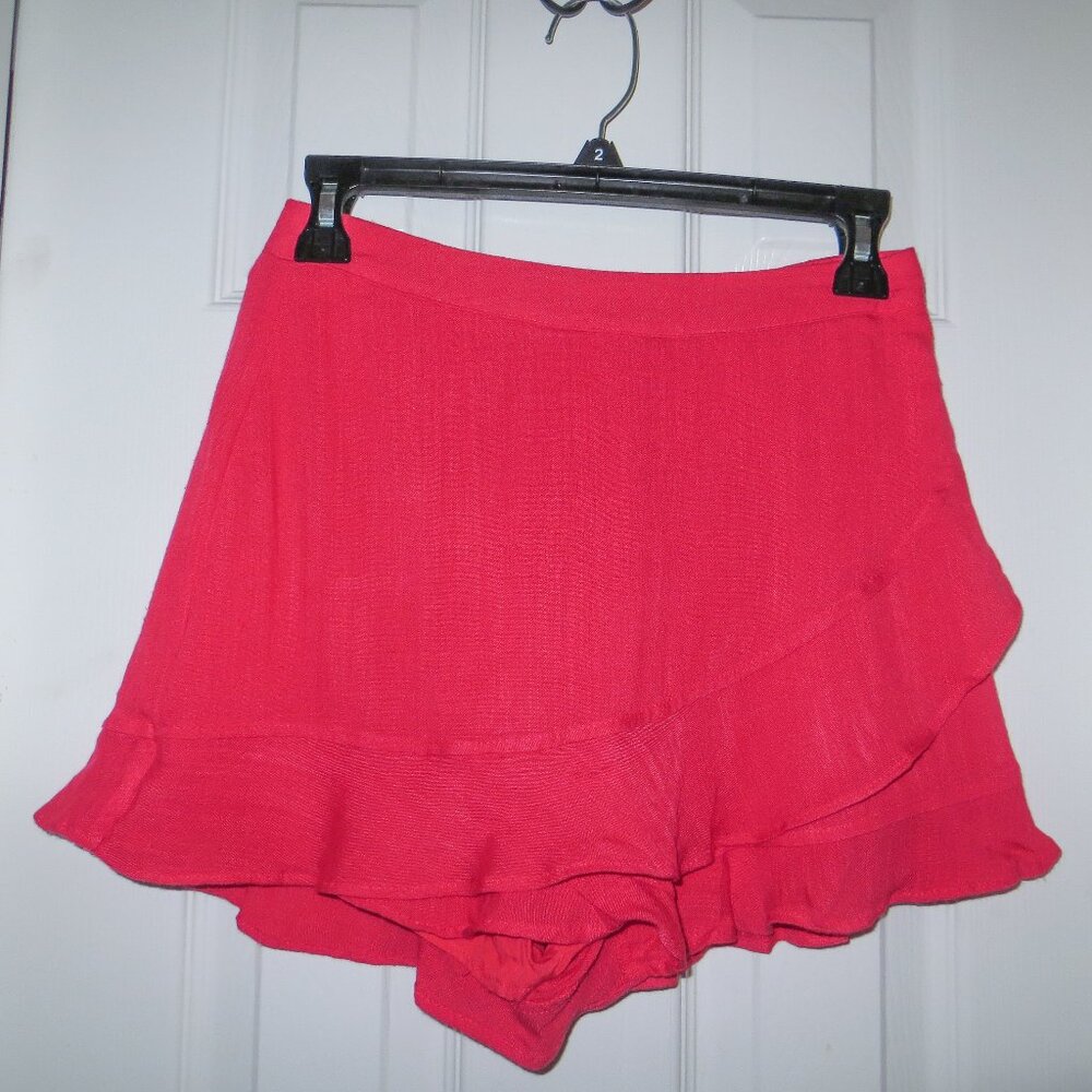 Altar'd State Pink Ruffled Skort
